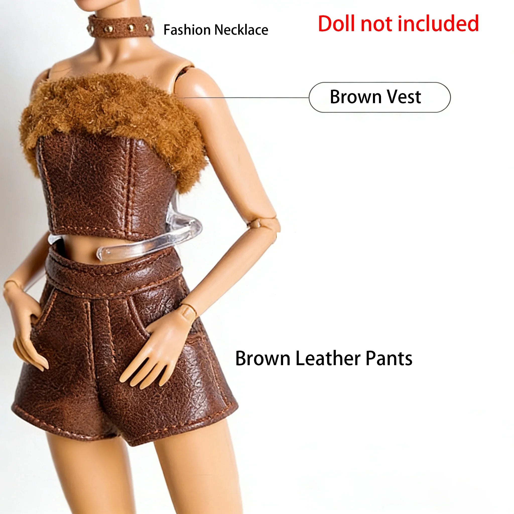 30cm Supermodel Clothes Accessories Winter Retro Jacket/Luxury Fur Fashion Classic Trench Coat Set For 1/6 Babi FR Xianxian Doll
